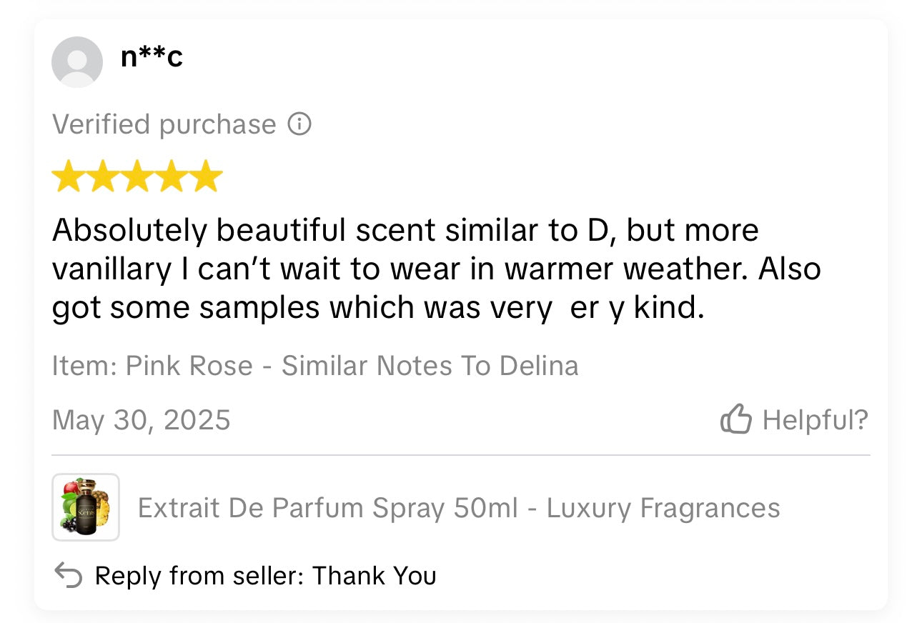 Customer review screenshot