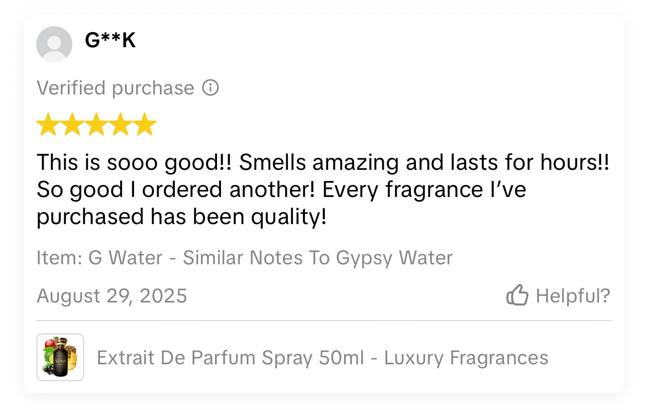 Customer review screenshot