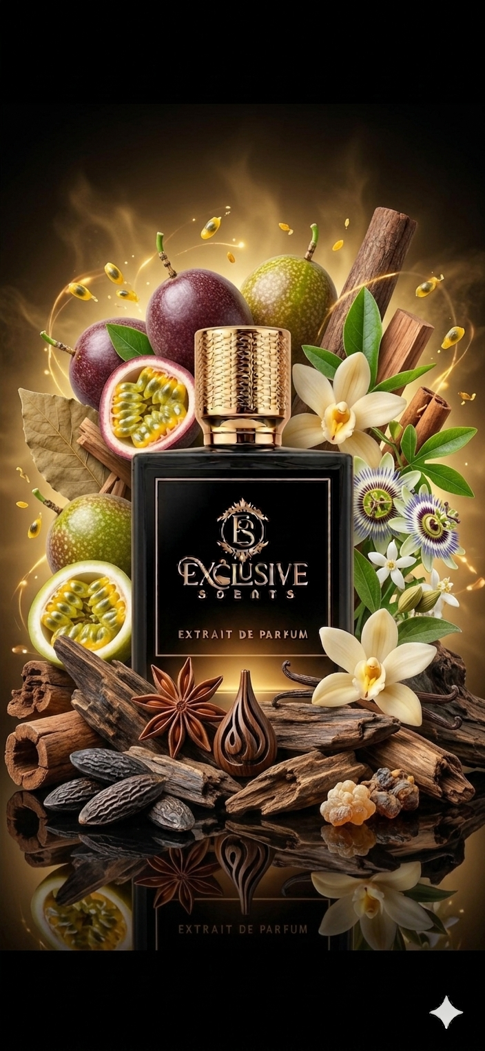 Passionfruit and Oud perfume - rose, leather and oud fragrance by Exclusive Scents