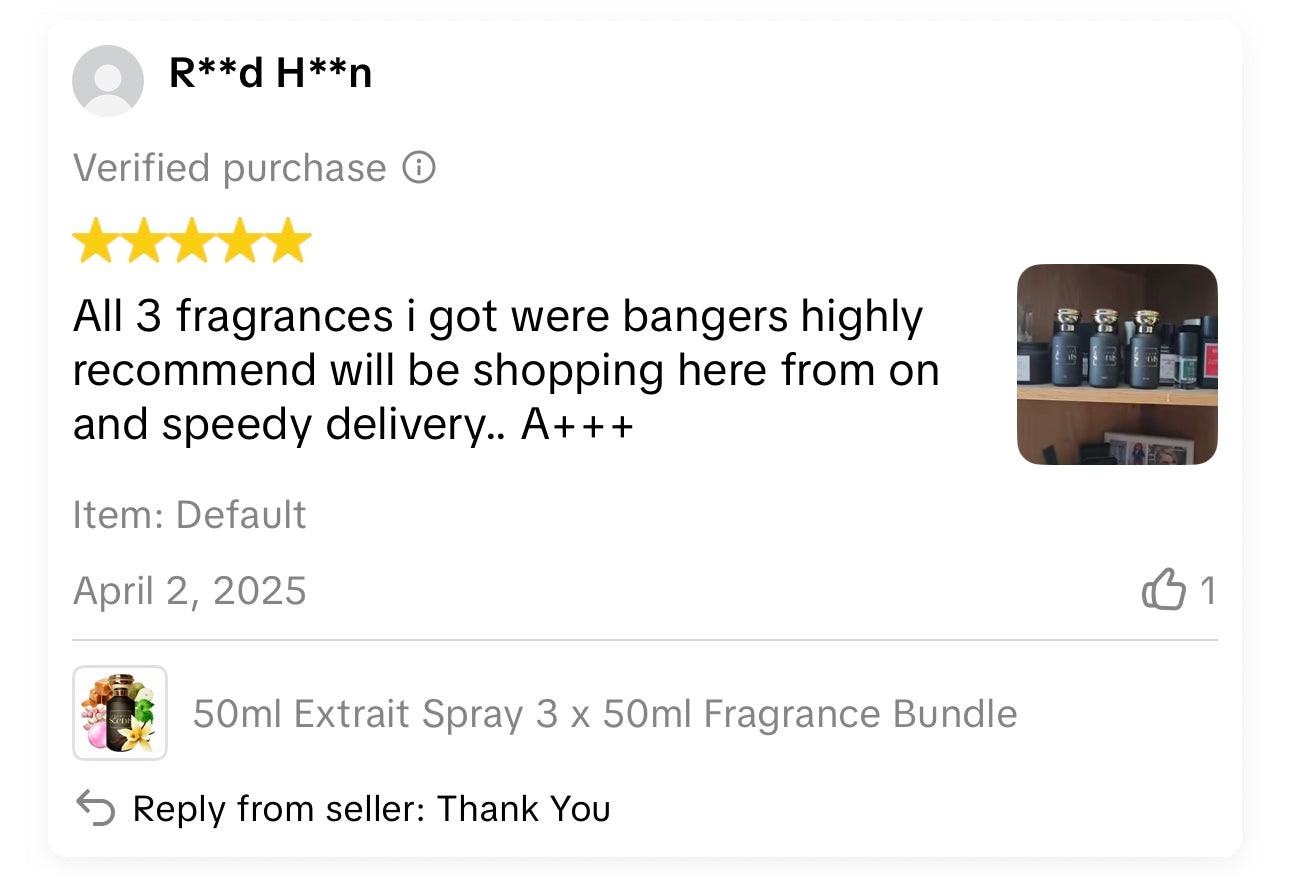 Customer review screenshot
