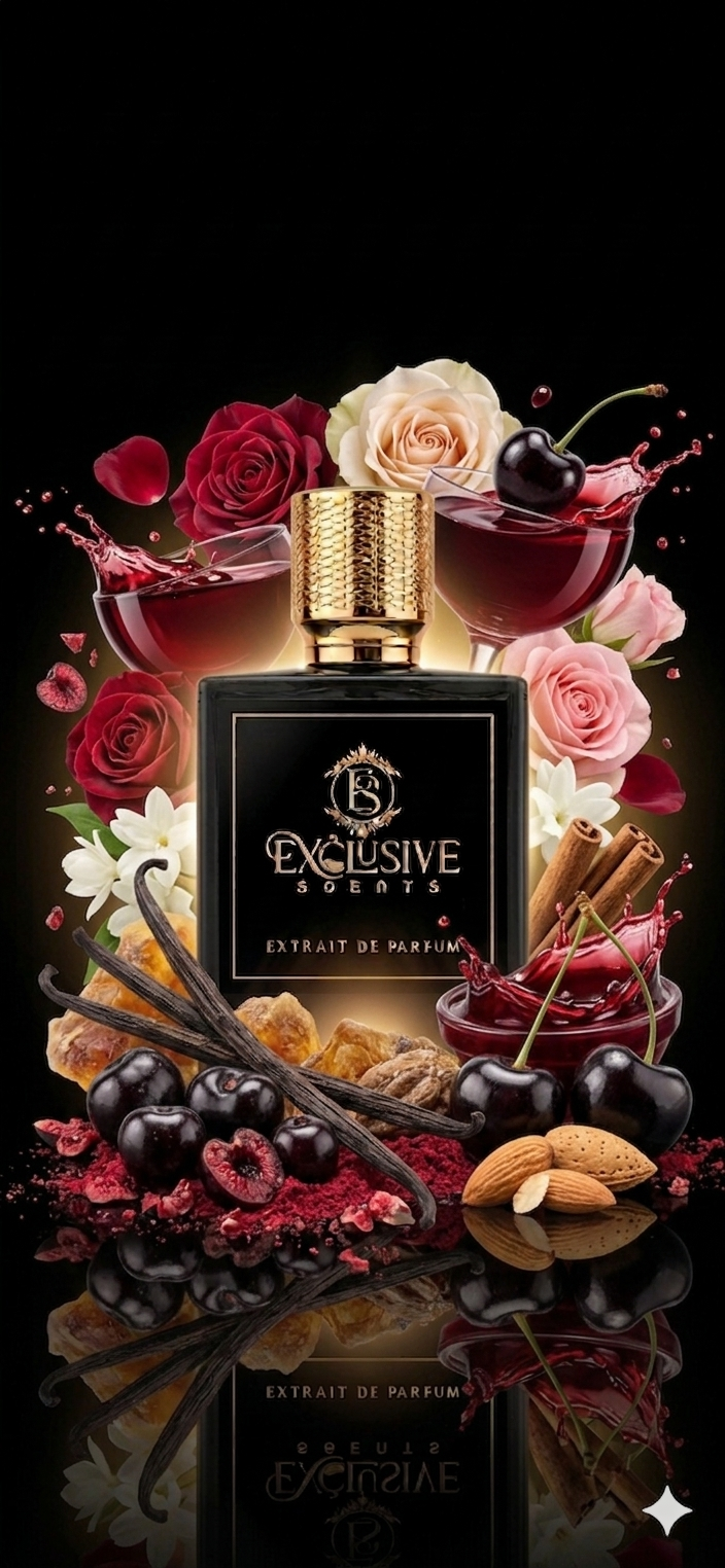 Cherry Seductive perfume - black cherry, rose and oud fragrance by Exclusive Scents