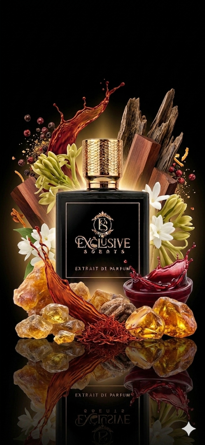 Sweet Red perfume - saffron, jasmine and amberwood fragrance by Exclusive Scents