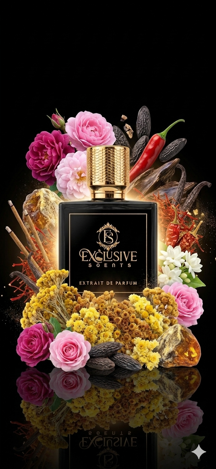 Immortal perfume - saffron, rose and Madagascar vanilla fragrance by Exclusive Scents